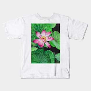 Watercolor Lotus flower Kids T-Shirt